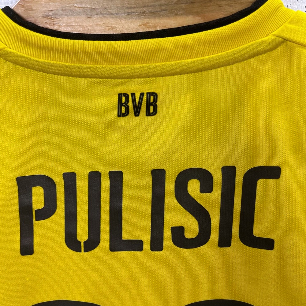 Borussia Dortmund BVB Home Jersey Christian Pulisic #22 Puma Evonik 2017/18 XXL - Picture 7 of 12